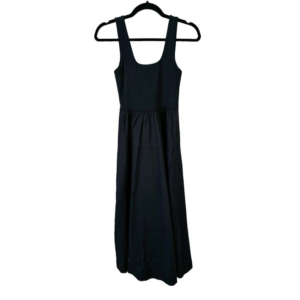 NWT Everlane Womens The Riviera Midi Dress Fit and Flare Black XXS Minimalist - Picture 3 of 15